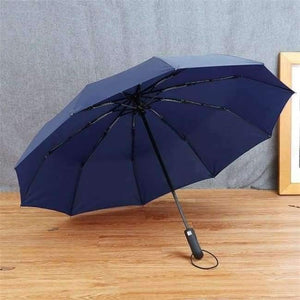 Planet Gates Blue / China New Big Strong Fashion Windproof Men Gentle Folding Compact Fully Automatic Rain High Quality Pongee Umbrellas