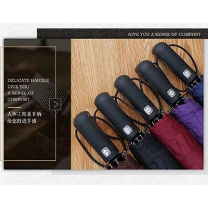 Planet Gates Blue / China New Big Strong Fashion Windproof Men Gentle Folding Compact Fully Automatic Rain High Quality Pongee Umbrellas