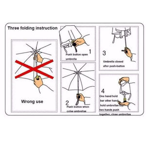 Planet Gates Blue / China New Big Strong Fashion Windproof Men Gentle Folding Compact Fully Automatic Rain High Quality Pongee Umbrellas