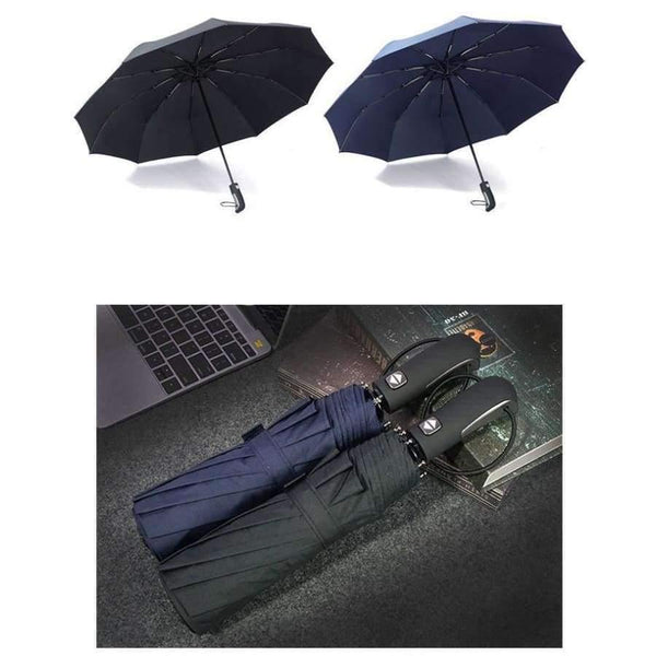 Planet Gates Blue / China New Big Strong Fashion Windproof Men Gentle Folding Compact Fully Automatic Rain High Quality Pongee Umbrellas