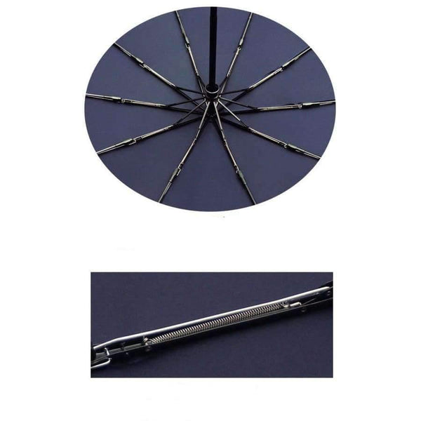 Planet Gates Blue / China New Big Strong Fashion Windproof Men Gentle Folding Compact Fully Automatic Rain High Quality Pongee Umbrellas