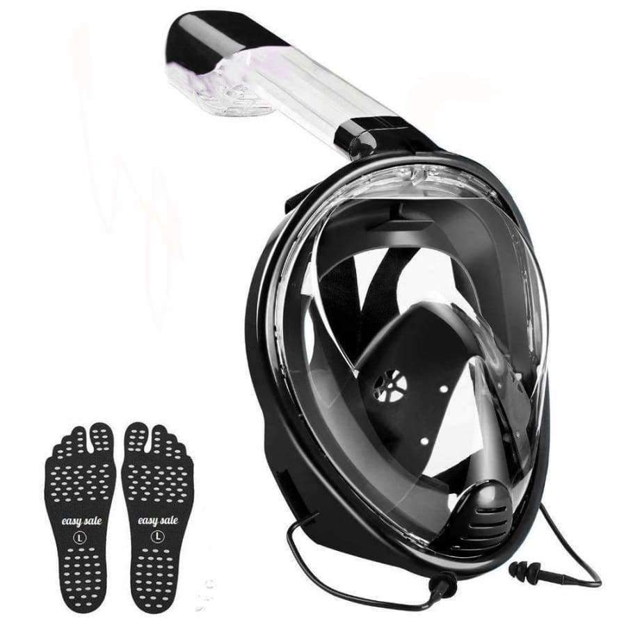 Planet Gates Blue / China / S/M Full Face Anti-Fog Diving Mask Underwater Swimming Snorkel Mask Scuba Set for Gopro Camera Beach Foldable Breathing