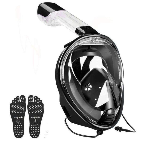 Planet Gates Blue / China / S/M Full Face Anti-Fog Diving Mask Underwater Swimming Snorkel Mask Scuba Set for Gopro Camera Beach Foldable Breathing