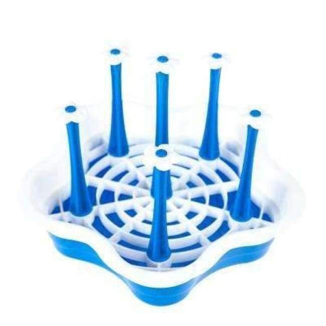 Planet Gates Collapsible Drying Rack For 6 Cups Foldable Cup Holder Kitchen Storage Organizer Glass Water Draining Drying Dish Rack Holder