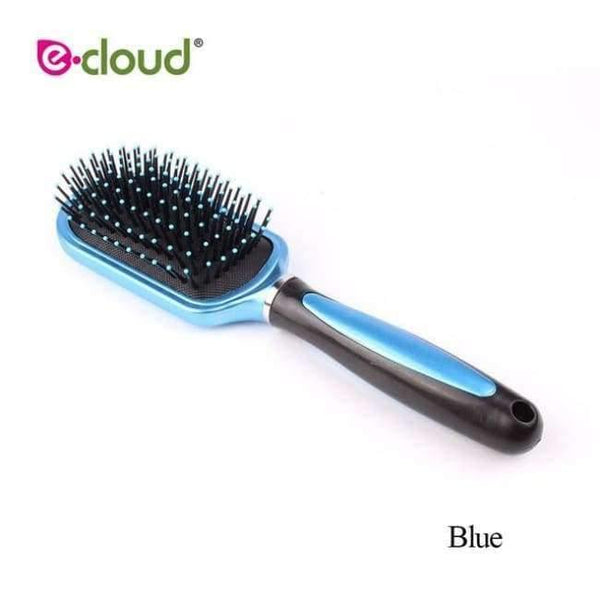 Planet Gates Blue Color 1pcs Hair Care Massage Hair Dressing Styling Comb Plastic Paddle Women Anti-static Brush Tangle Wet & Dry Salon Hair Brush