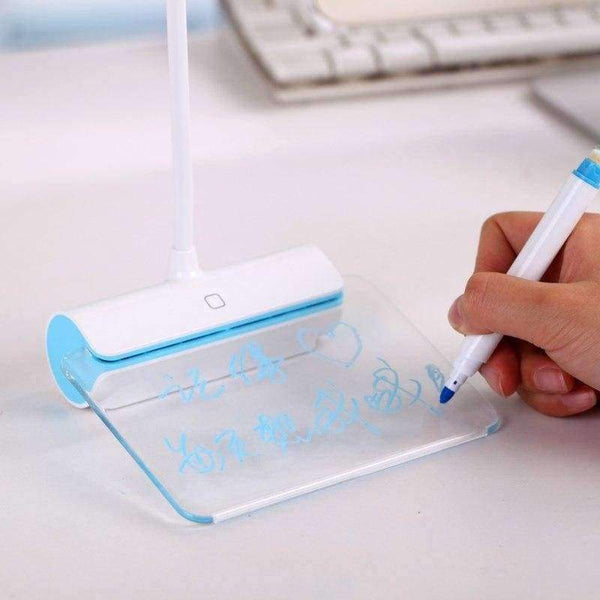 Planet Gates Blue color Novelty LED Message Desk Lamp Eye Protection USB Rechageable LED Table Lamp Touch Switch Reading Light  Light 3 Mode Dimming