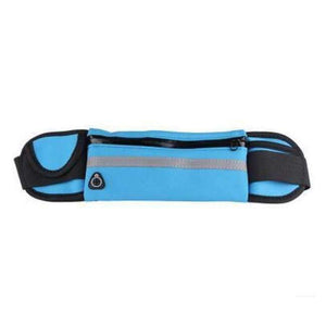 Planet Gates Blue Color Outdoor Running Waist Bag Waterproof Mobile Phone Holder Jogging Belt Belly Bag Women Gym Fitness Bag Lady Sport Accessories