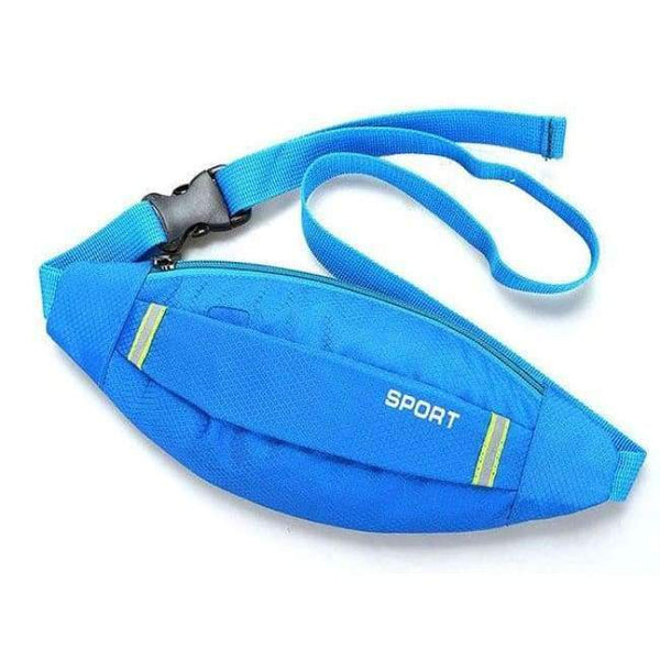 Planet Gates Blue Color Running Waist Belt Bag Waterproof Phone Holder Jogging Belly Fanny Pack Men Women Gym Fitness Bag Sport Accessories