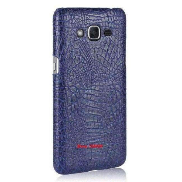 Planet Gates Blue Crocodile Snake Pattern Hard PC PU Leather Lether Phone Etui Coque Case For Samsung Galaxy J2 Prime G532 5.0 Pink Deluxe