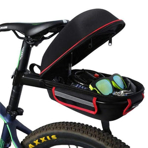 Planet Gates blue Cycling Bag Bike Rear Bag Reflective Waterproof Rain Cover Mountain Bike Cycling Tail Extending Saddle Bicycle Bag