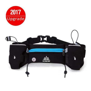Planet Gates blue D / China Runing waist bags Sports Hydration Belt Bottle Holder Fanny Pack Marathon Running Reflective Adjustable Waist Belt Bags