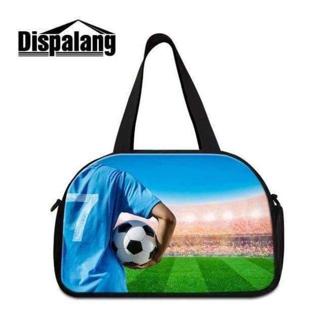 Torba podróżna Planet Gates w kolorze beżowym Dispalang, unisex, duża pojemność, składana, na ramię, wielofunkcyjna, z logo Footballl