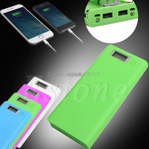 Planet Gates Blue DIY USB Mobile Power Bank Charger Case Pack 8Pcs 18650 Battery Holder Case for Phone Z17 Drop ship