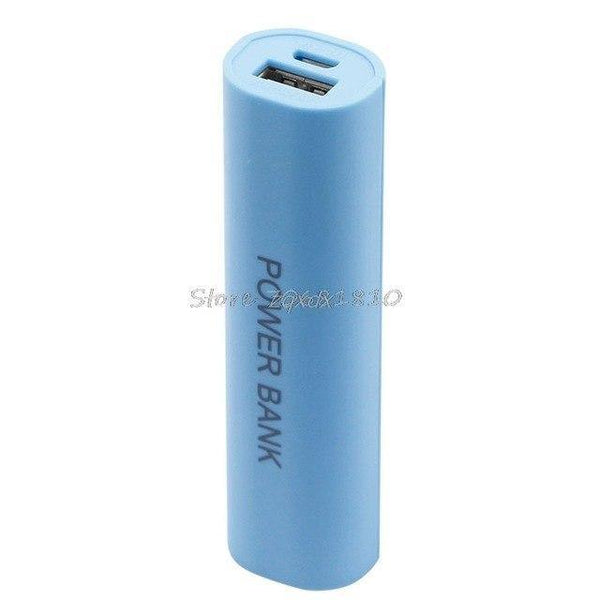Planet Gates Blue DIY USB Mobile Power Bank Charger Pack Box Battery Case For 1 x 18650 Portable Z17 Drop ship