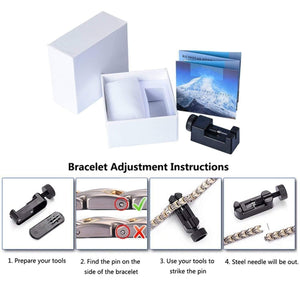 Planet Gates Blue Energy Stones Health Energy Bracelet Bangle for Arthritis Negative 4000 Ion Tourmaline Bracelet Balance Band Fashion 2019