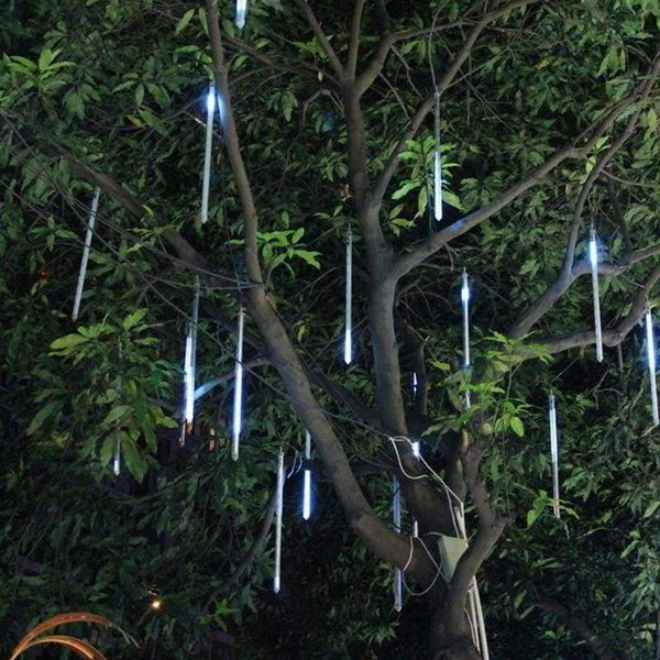 Planet Gates Modrá / EU zástrčka Z20 Meteor Light Venkovní vodotěsné LED technické dekorativní světla Lucerna dutá oboustranná světla meteorického roje