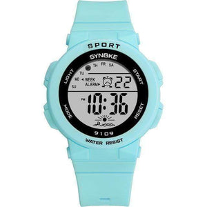 Planet Gates Blue Fashion Kids Students Watches 5Bar Waterproof Children Women Digital LED Alarm Date Casual Electronic Sports Wrist Watch