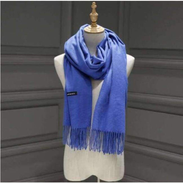 Planet Gates Blue Female Male Canada Wool Cashmere Scarf Pashmina Tassels Women Wrap Warm Luxury Brand Scarf Unisex Men SCARF