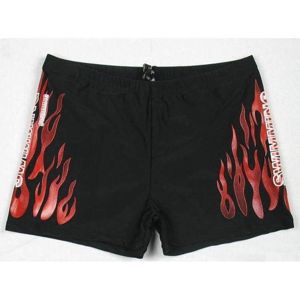 Planet Gates blue fire / XL Men's Man Swimwear Swimsuits Swimming Boxer Shorts Sports Suits Surf Board Shorts Trunks Men Swim Suits Summer