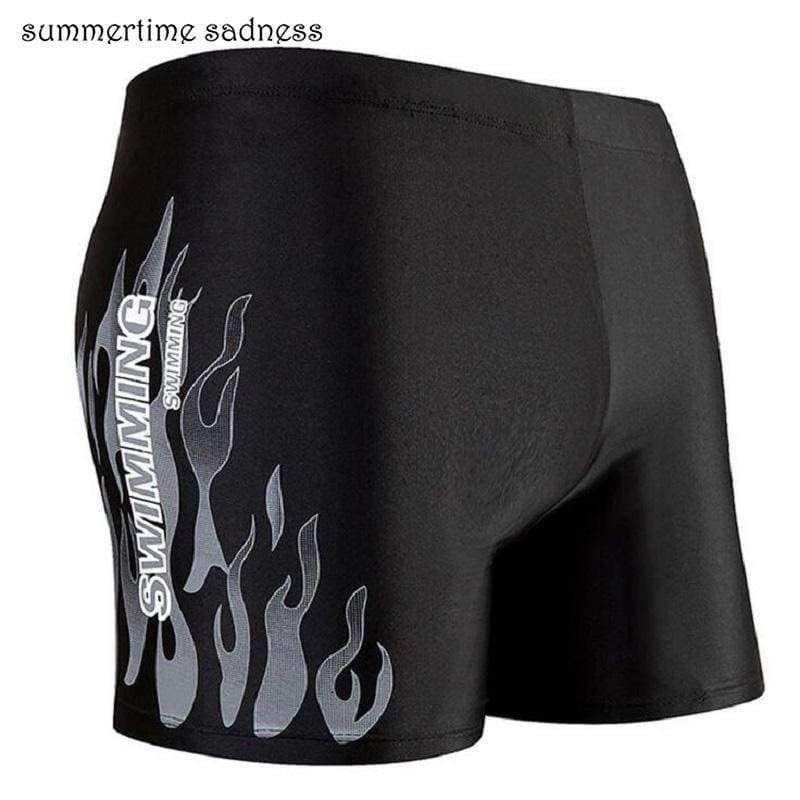 Planet Gates blue fire / XL Men's Man Swimwear Swimsuits Swimming Boxer Shorts Sports Suits Surf Board Shorts Trunks Men Swim Suits Summer