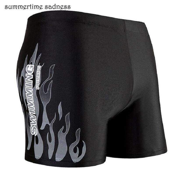 Planet Gates blue fire / XL Men's Man Swimwear Swimsuits Swimming Boxer Shorts Sports Suits Surf Board Shorts Trunks Men Swim Suits Summer