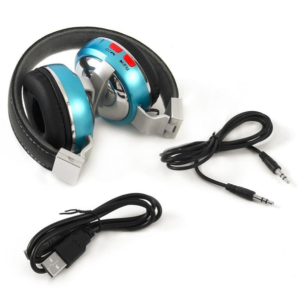Planet Gates Blue Foldable Bluetooth V4.1 Headphone Stereo Headset Microphone Noise Canceling Wireless Headset For Tablet Mobile Phone