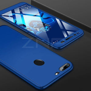 Planet Gates Blue / For Honor V9 Play ZNP 360 Degree Full Cover Protection Case For Huawei Honor 9 10 Lite Cases With Glass For Honor V9 Play V10 Phone Case Shell