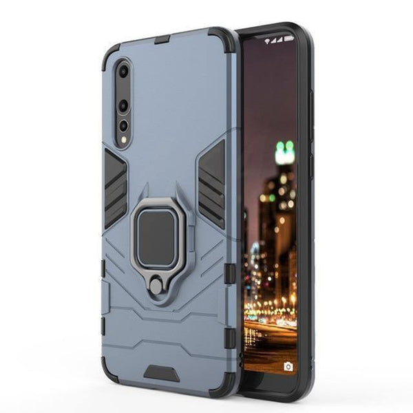 Planet Gates Blue / For Huawei P20 H&A Luxury Armor Phone Case For Huawei P20 Lite P20 Matte PC + TPU Shockproof Phone Cover For Huawei P20 Pro Holder Case Capa