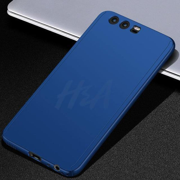Planet Gates Blue / For Huawei P9 Luxury 360 Degree Full Cover Phone Case For huawei P10 P9 P8 Lite Mate 20 10 Pro Lite Screen Protector Cover Mate 20 Case Glass