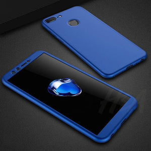 Planet Gates Blue / For Huawei Y5 2017 H&A Luxury 360 Full Cover Phone Case For Huawei Y5 Y6 Y7 2018 2017 Anti-knock Phone Cover For Huawei Y7 Y6 Prime Case With Glass