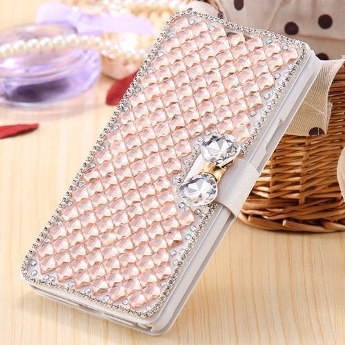 Planet Gates blue / for iphone 4s Rhinestone Diamond Phone Case for iPhone Xs Max 5 5s 5c 6 6s plus 7 8 plus Wallet Leather Flip Cover