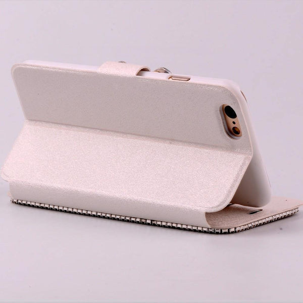 Planet Gates blue / for iphone 4s Rhinestone Diamond Phone Case for iPhone Xs Max 5 5s 5c 6 6s plus 7 8 plus Wallet Leather Flip Cover