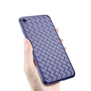 Planet Gates Blue / For iPhone 6s 6 Baseus For iPhone 6s Case Luxury Grid Pattern Silicone Case For iPhone 6 6s Plus 6 Plus Fitted Cases Anti Knock Coque Cover