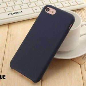 Planet Gates Blue / for iphone 7 iPhone 7 Case Original Liquid Silicone for iphone 7 7Plus Plus Case Luxury brand Cute Cover Coque Black Phone Case