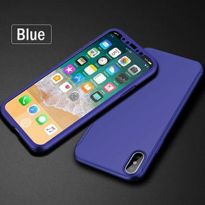 Planet Gates Blue / For iPhone 8 Plus ZNP 360 Degree Shockproof Case For iPhone X XR XS Max 8 7 6 6s Plus Full Cover Phone Case For iphone 6 6s 7 8 Cases With Glass