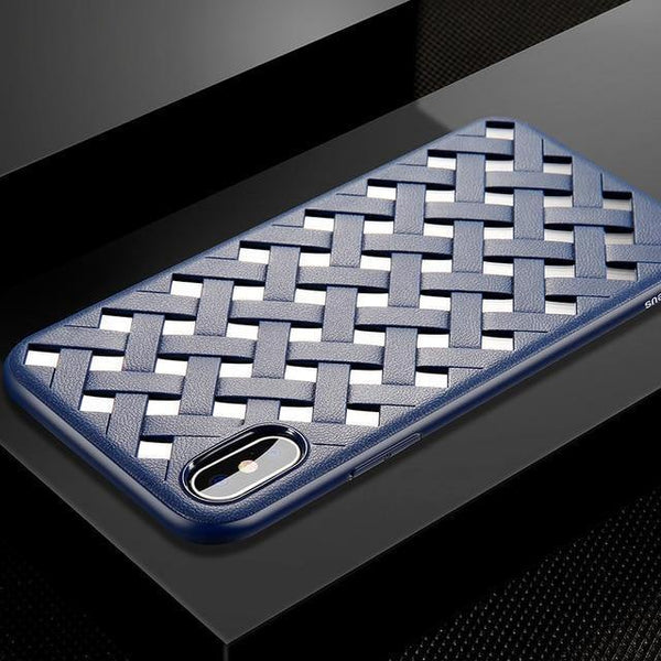 Planet Gates Blue / For iPhone X Baseus Luxury Case For iPhone X 10 Grid Weave Hollow Cover Case For Apple iPhone X Capinhas PC & TPU Super Silicone Coque Fundas