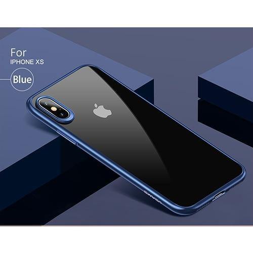 Planet Gates Blue for iPhone XS / PC + TPU Newest USAMS Mobile Phone Case For iPhone XR XS XS MAX Case Cover Full Protective TPU PC Transparent Back Shell for iPhone Apple