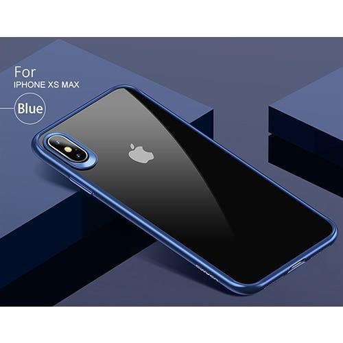 Planet Gates Blue for iPhone XSM / PC + TPU Newest USAMS Mobile Phone Case For iPhone XR XS XS MAX Case Cover Full Protective TPU PC Transparent Back Shell for iPhone Apple