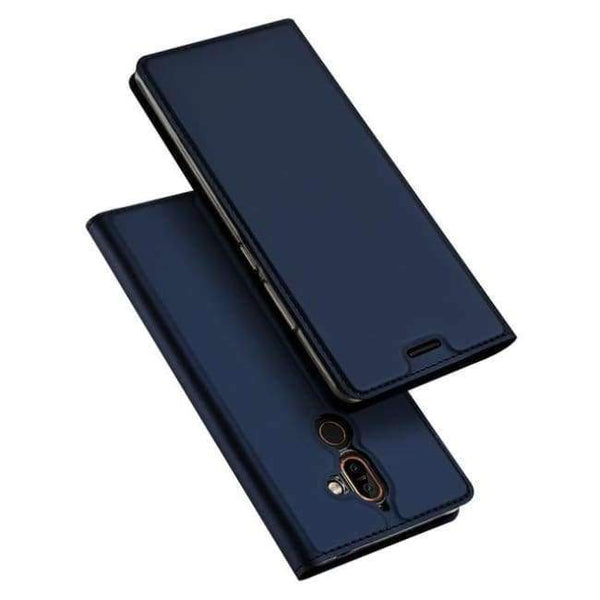 Planet Gates Blue / For Nokia 7 Plus Nokia 7 Plus Luxury Case Luxury PU Leather Kickstand Flip Cover For Nokia7 Plus Phone Cases 6.0"Inch
