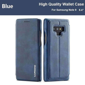 Planet Gates Blue / For Samsung Note 9 Note 9 Case For Samsung Galaxy Note 9 Case Leather Luxury Brand Phone Coque Samsung Note 9 Case Flip Wallet Cover Note9