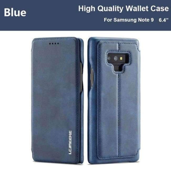 Planet Gates Blue / For Samsung Note 9 Note 9 Case For Samsung Galaxy Note 9 Case Leather Luxury Brand Phone Coque Samsung Note 9 Case Flip Wallet Cover Note9