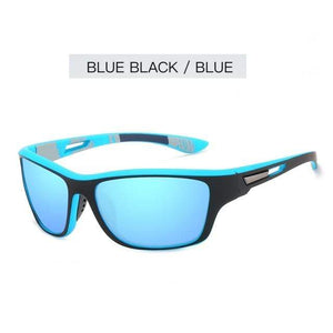 Planet Gates Blue-Frame-Blue / Glasses Case Mens Polarized Sunglasses for Men Outdoor Sports Windproof Sand Goggle Sun Glasses UV Protection
