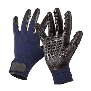 Planet Gates Blue / free size One Pair Pet Dog Grooming Gloves For Cats Dogs Horse Pet Hair Remover Gentle De-Shedding Brush Five Finger Design Long Short Fur
