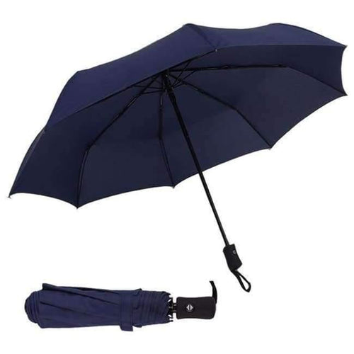 Planet Gates Blue Full Automatic Umbrella Rain Women Men 3Folding Light and Durable 386g 8K Strong Umbrellas Kids Rainy Sunny Wholesale Price