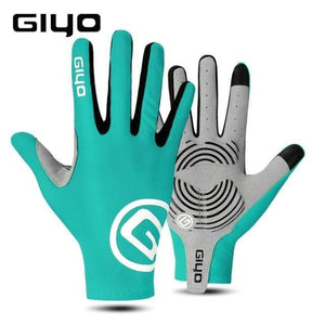 Planet Gates Blue Full Finger / L Cycling Gloves Half Finger Gel Sports Racing Bicycle Mittens Women Men Summer Road Bike Gloves MTB Luva Guantes Ciclismo