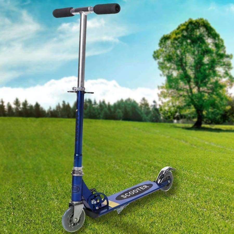 Planet Gates Blue / Germany Adult Portable Kick Scooter Aluminum 2 Wheel Foldable Scooters Mini Bicycle Adjustable Height Kick Scooter For Adult