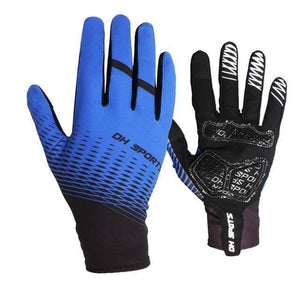 Planet Gates Blue Gloves / M 1Pair Full Finger Cycling Gloves Cycling Socks Men Women Anti-slip Sports Bike Mittens Bicycle Gloves Sock Set