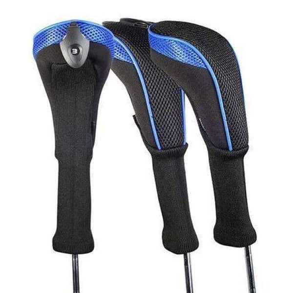 Planet Gates Blue Golf Club Head Cover 3pcs/set Golf Accessories Interchangeable No. HeadCovers Protect Set CTMT-01