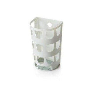 Диспенсър за торбички за хранителни стоки Planet Gates, син, кутия за съхранение на пластмасови торбички за хранителни стоки, стенен монтаж, кухненски органайзер, рециклируем, пластмасов, за пазаруване