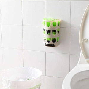 Диспенсър за торбички за хранителни стоки Planet Gates, син, кутия за съхранение на пластмасови торбички за хранителни стоки, стенен монтаж, кухненски органайзер, рециклируем, пластмасов, за пазаруване